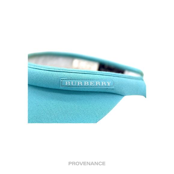 ? Burberry Golf Knight Logo Visor - Sky Blue Nova Check main image 4